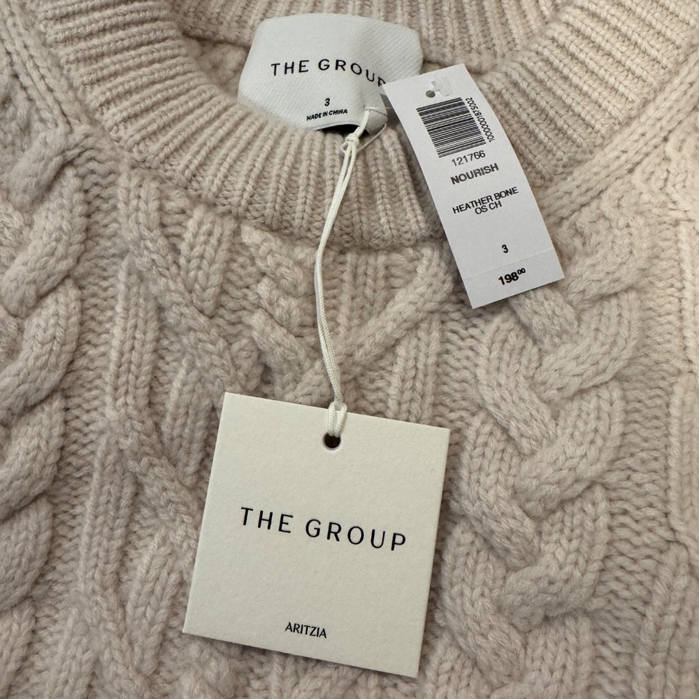 Aritzia Cream Cable Knit Sweater - Picture 5 of 6